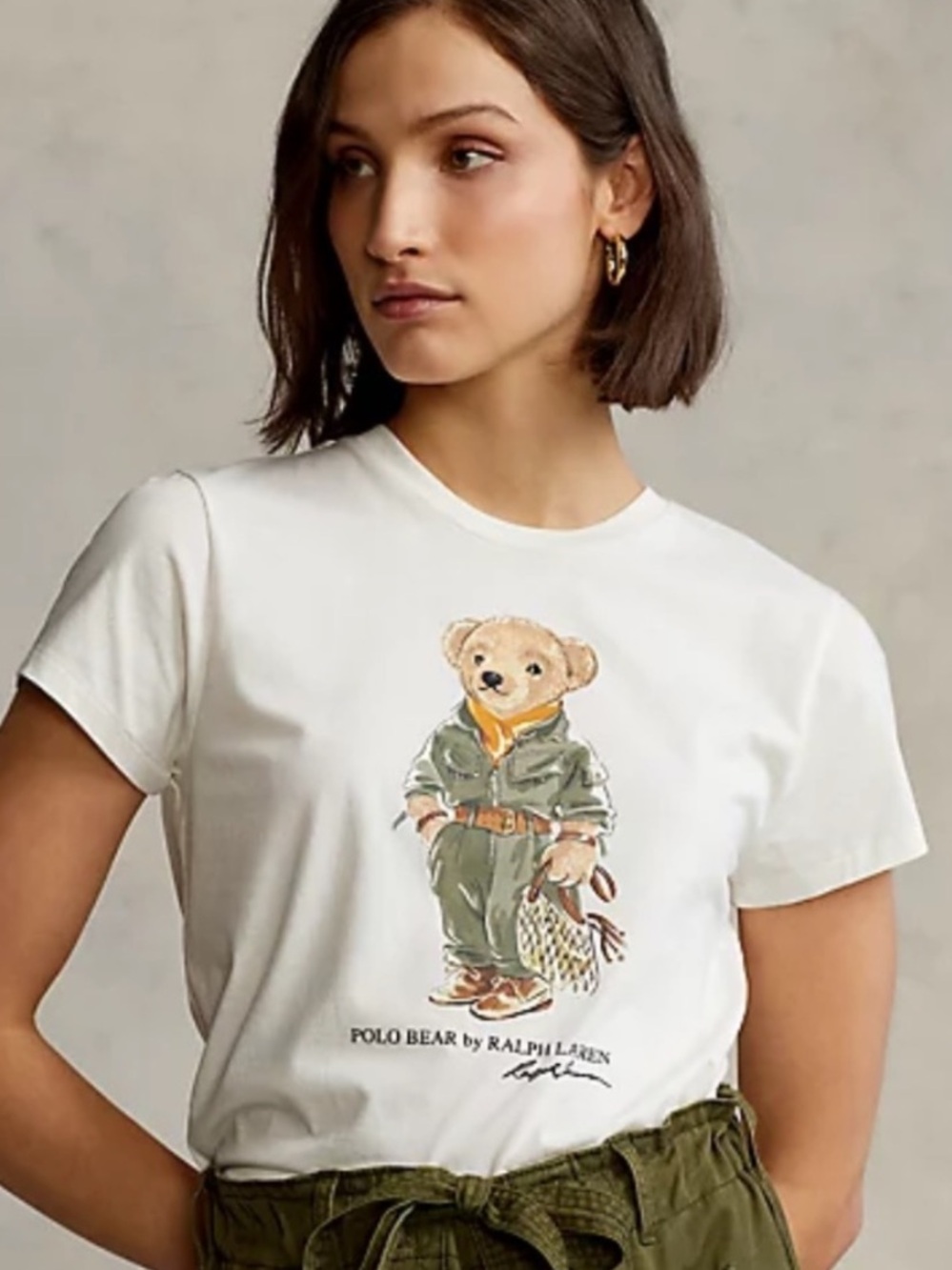 Polo Ralph Lauren Women S Flight Suit Polo Bear Crewneck Short Sleeve Tee